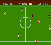 une photo d'Ã©cran de Soccer sur Nintendo Nes